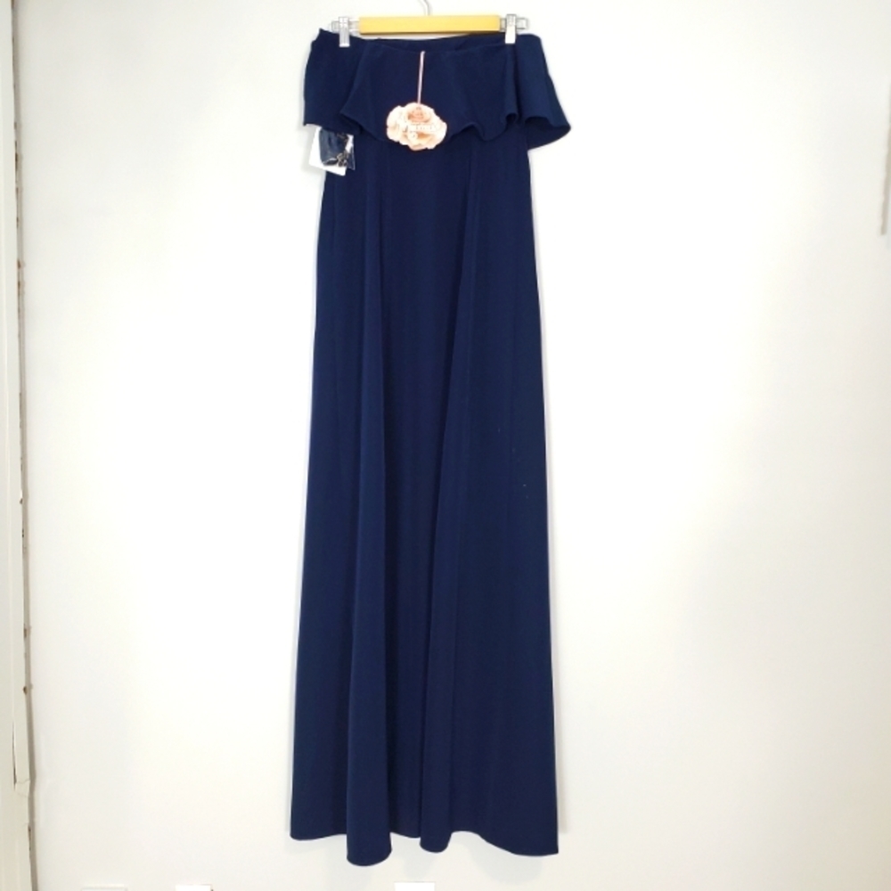 show ME YOUR MUMU MONACO RUFFLE MAXI GOWN DRESS NEW W/TAGS - Picture 9 of 15